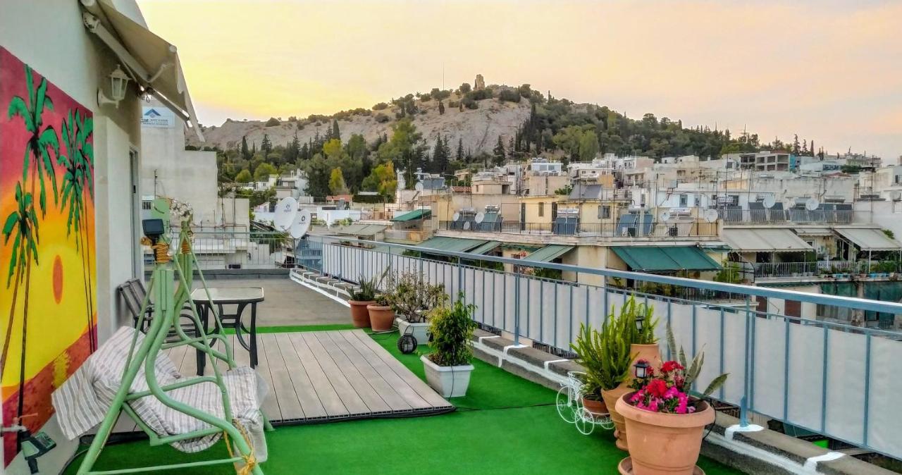 Rooftop Studio, Acropolis View! Atenas Exterior foto
